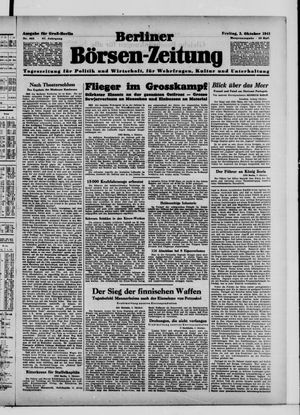 Berliner Börsen-Zeitung vom 03.10.1941