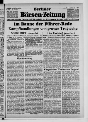 Berliner Börsen-Zeitung vom 04.10.1941