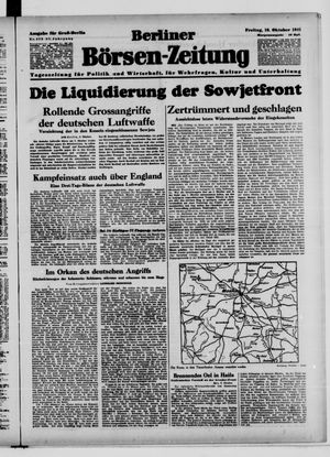 Berliner Börsen-Zeitung vom 10.10.1941