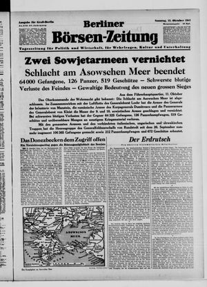 Berliner Börsen-Zeitung vom 12.10.1941