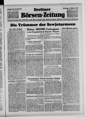 Berliner Börsen-Zeitung vom 14.10.1941