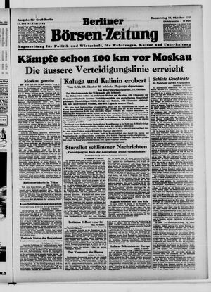 Berliner Börsen-Zeitung vom 16.10.1941