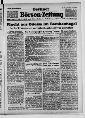 Berliner Börsen-Zeitung vom 17.10.1941