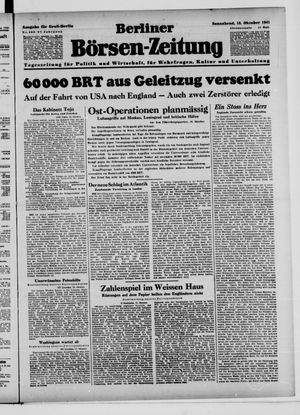 Berliner Börsen-Zeitung vom 18.10.1941