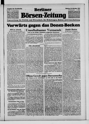 Berliner Börsen-Zeitung vom 20.10.1941