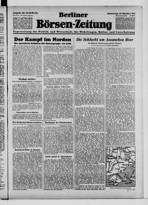 Berliner Börsen-Zeitung vom 23.10.1941