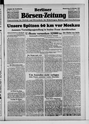 Berliner Börsen-Zeitung vom 23.10.1941