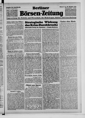 Berliner Börsen-Zeitung vom 30.10.1941
