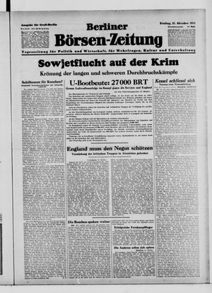 Berliner Börsen-Zeitung vom 31.10.1941