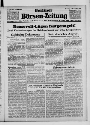 Berliner Börsen-Zeitung vom 02.11.1941