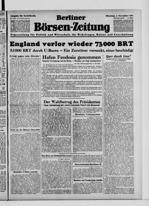 Berliner Börsen-Zeitung vom 04.11.1941