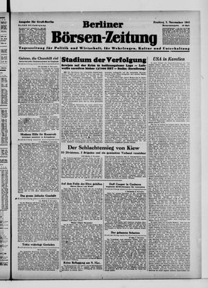 Berliner Börsen-Zeitung vom 07.11.1941