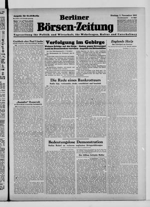 Berliner Börsen-Zeitung vom 07.11.1941