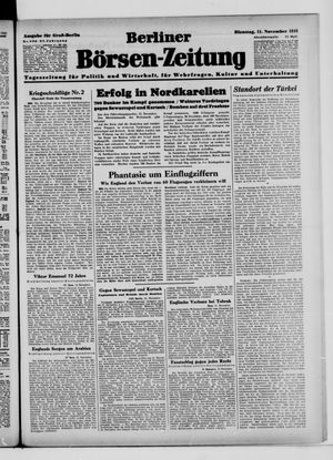 Berliner Börsen-Zeitung vom 11.11.1941