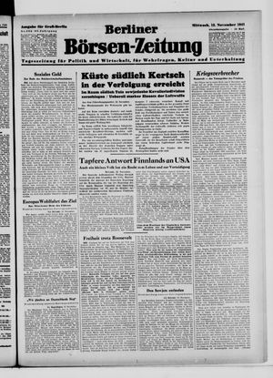 Berliner Börsen-Zeitung vom 12.11.1941