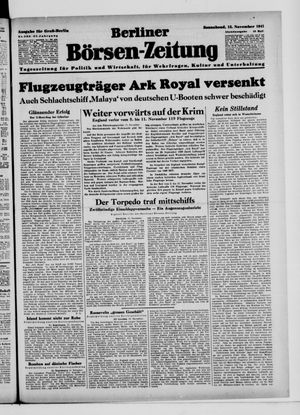 Berliner Börsen-Zeitung vom 15.11.1941