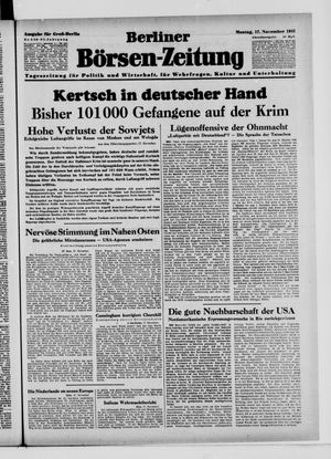 Berliner Börsen-Zeitung vom 17.11.1941