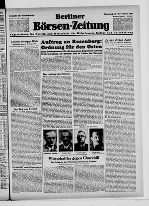 Berliner Börsen-Zeitung vom 18.11.1941