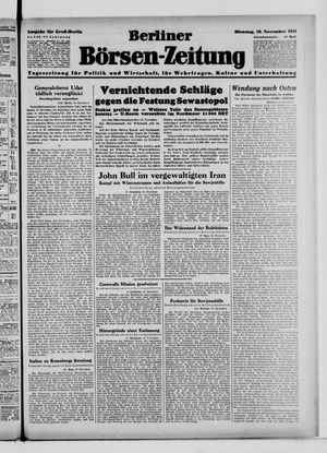 Berliner Börsen-Zeitung vom 18.11.1941