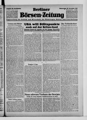 Berliner Börsen-Zeitung vom 20.11.1941