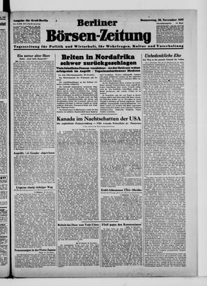 Berliner Börsen-Zeitung vom 20.11.1941