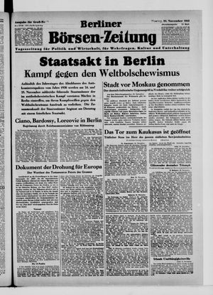 Berliner Börsen-Zeitung vom 24.11.1941
