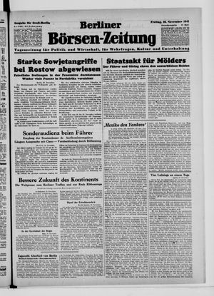 Berliner Börsen-Zeitung vom 28.11.1941