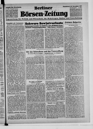 Berliner Börsen-Zeitung vom 29.11.1941