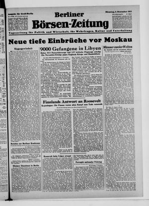 Berliner Börsen-Zeitung vom 02.12.1941