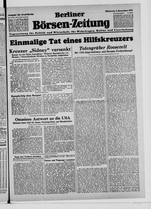 Berliner Börsen-Zeitung vom 03.12.1941