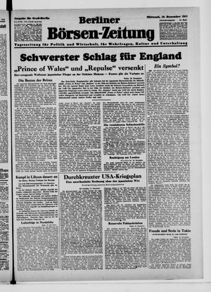 Berliner Börsen-Zeitung vom 10.12.1941