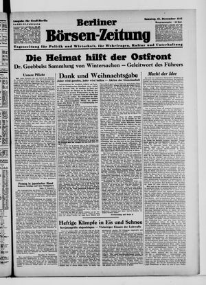 Berliner Börsen-Zeitung vom 21.12.1941