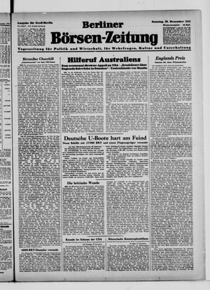 Berliner Börsen-Zeitung vom 28.12.1941