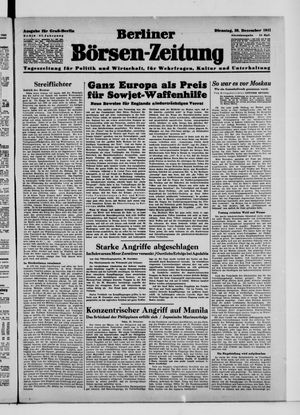 Berliner Börsen-Zeitung vom 30.12.1941