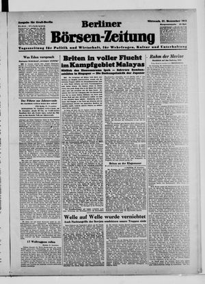 Berliner Börsen-Zeitung vom 31.12.1941