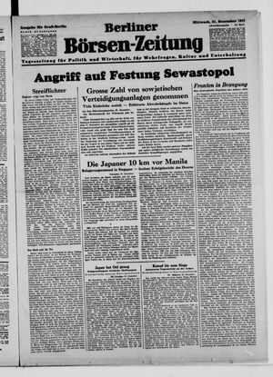 Berliner Börsen-Zeitung vom 31.12.1941