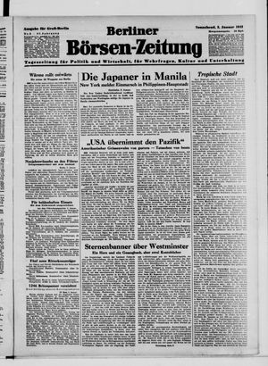 Berliner Börsen-Zeitung vom 03.01.1942