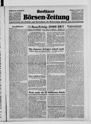 Berliner Börsen-Zeitung on Jan 5, 1942