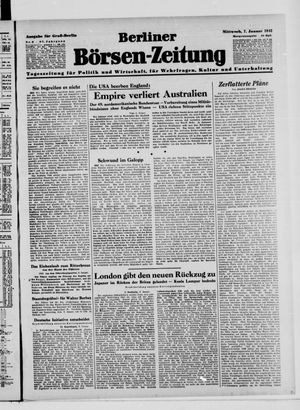 Berliner Börsen-Zeitung vom 07.01.1942
