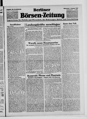 Berliner Börsen-Zeitung on Jan 7, 1942