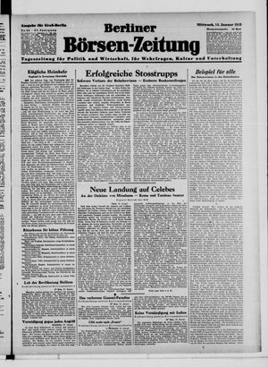 Berliner Börsen-Zeitung on Jan 14, 1942