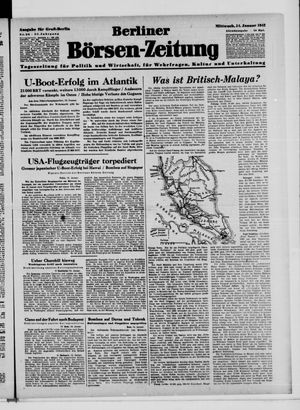Berliner Börsen-Zeitung vom 14.01.1942