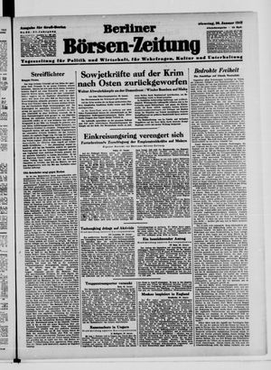 Berliner Börsen-Zeitung vom 20.01.1942