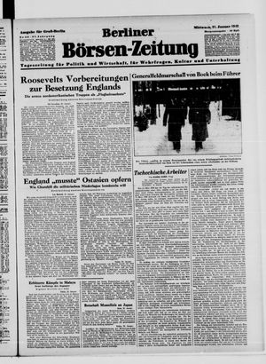 Berliner Börsen-Zeitung on Jan 21, 1942