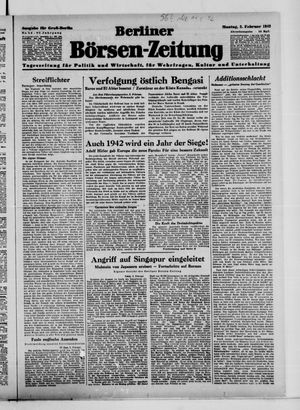 Berliner Börsen-Zeitung on Feb 2, 1942