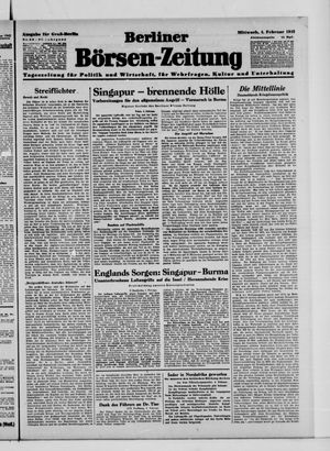 Berliner Börsen-Zeitung vom 04.02.1942