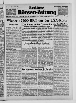 Berliner Börsen-Zeitung vom 05.02.1942