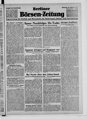 Berliner Börsen-Zeitung on Feb 10, 1942