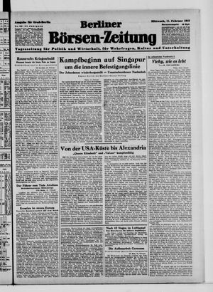 Berliner Börsen-Zeitung on Feb 11, 1942