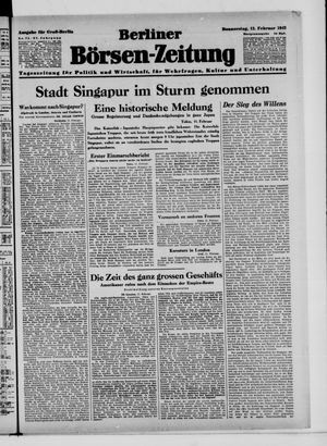 Berliner Börsen-Zeitung vom 12.02.1942